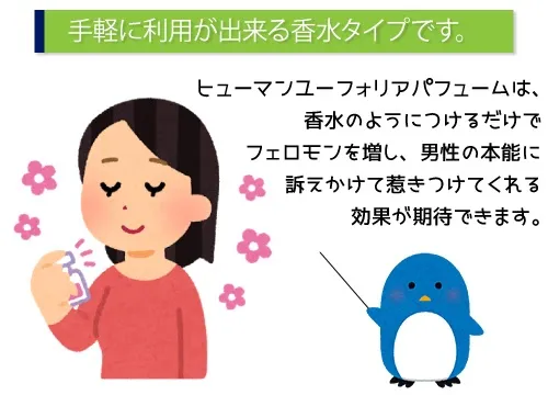 手軽に利用できる香水タイプです。