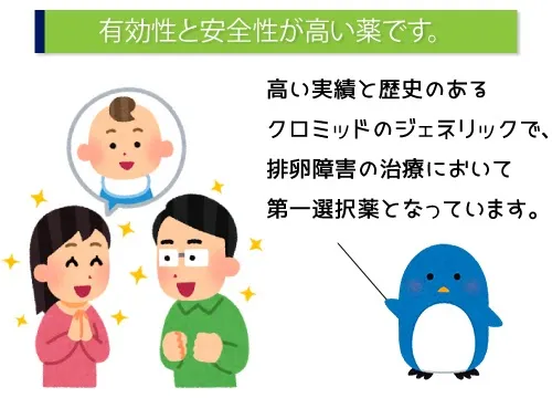 有効性と安全性が高い薬です。