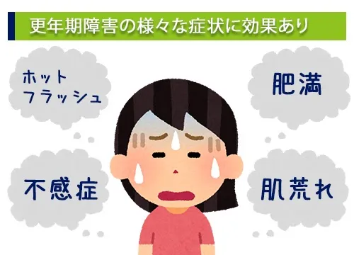 更年期障害の様々な症状に効果あり