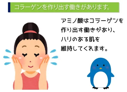 コラーゲンを作り出す働きがあります。