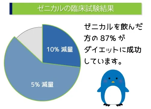 ゼニカルの臨床試験結果