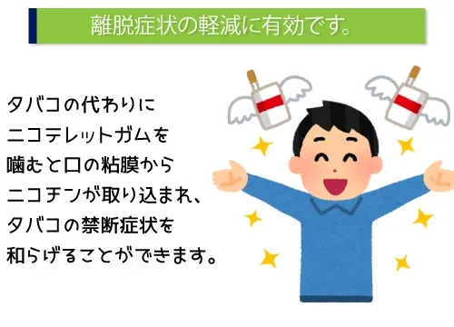 離脱症状の軽減に有効です。
