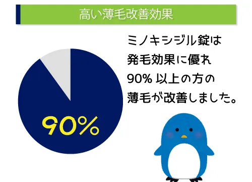 高い薄毛改善効果