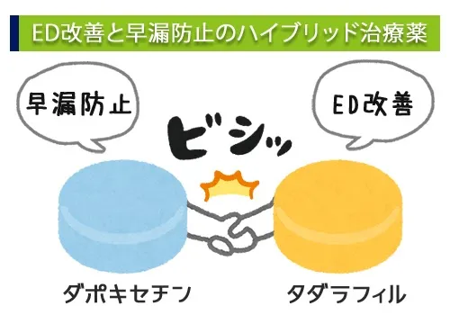 ED改善と早漏防止のハイブリッド治療薬